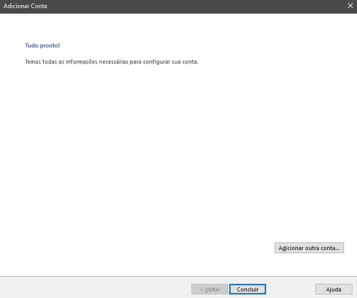 Microsoft Outlook 2016, 2013, 2010: Finalização